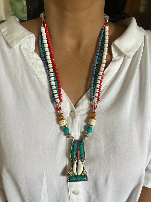 Statement Tribal Necklace - Bohemian Chic for Casual Outings