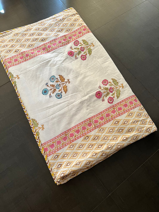 Double Bed Jaipur Dohar/ Queen Bed Jaipur Dohar/ Cotton Dohar/ Block Printed Dohar/ Duvet/ Comforter